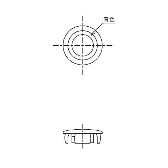 TH495CR 水栓金具取り替えパーツ インデックス 青