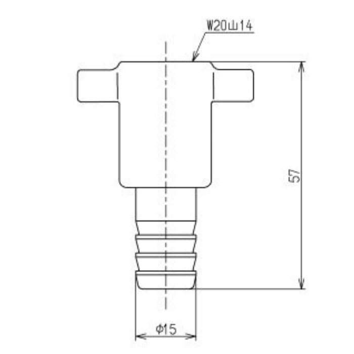 THY218-1 ねじ式カップリング ホース内径φ15用