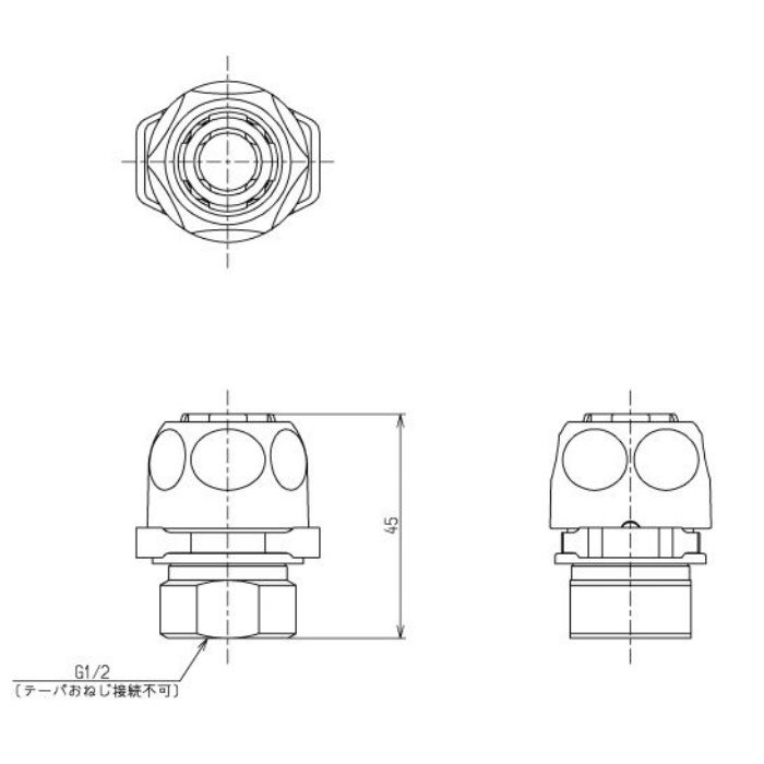 THK16-2 ワンタッチソケット 逆止弁なし