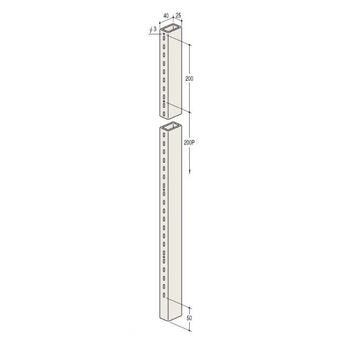 サイズ：１５００mm (W2B-100) 什器製作及び立体壁面製作用、スリット