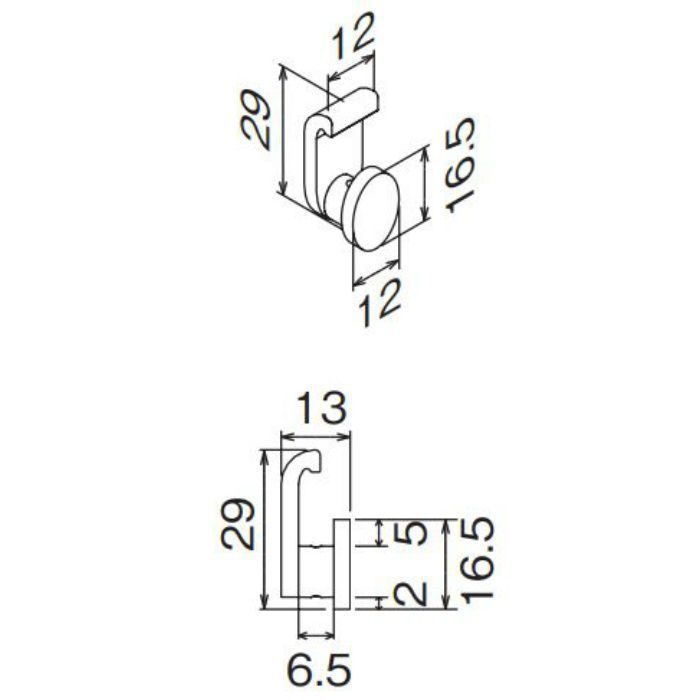 M-314 レール10 フック ベルク【アウンワークス通販】