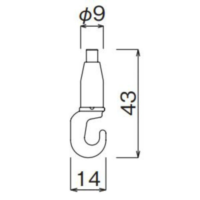 M-343 ワイヤーフック ワイヤーφ1.0用吊 10 ホワイト【セール開催中】