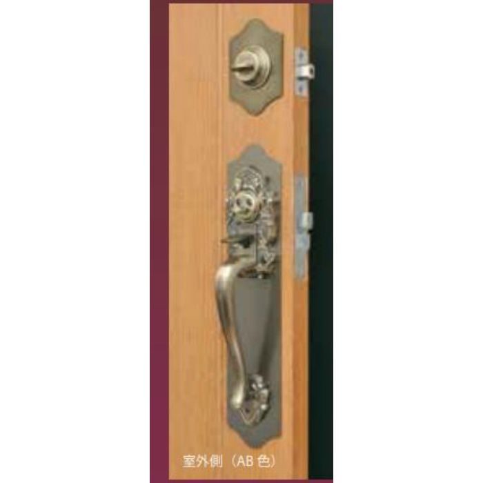 924066 古代ツーロックケースロック取替錠 バックセット60mm AB