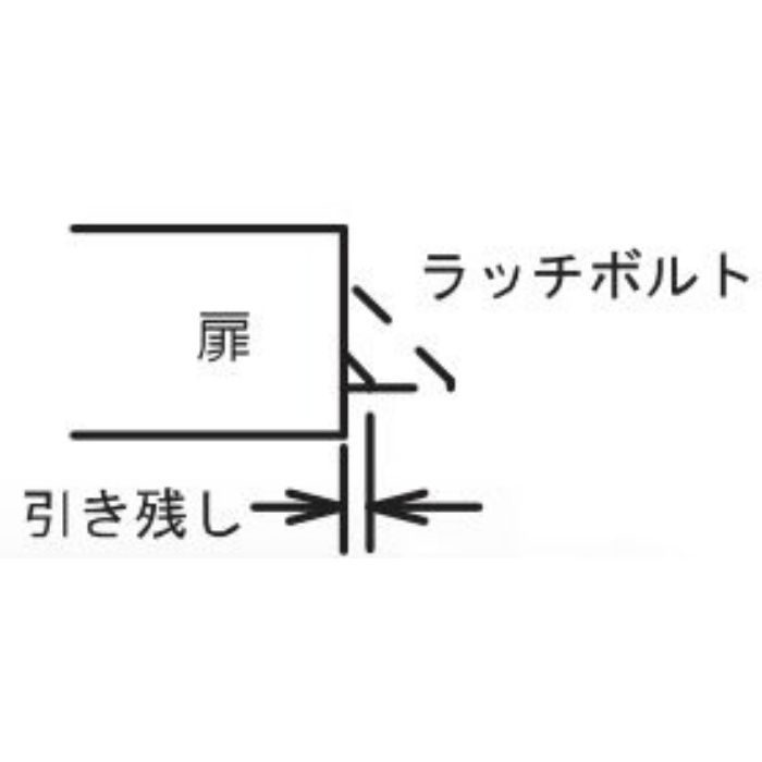 LB-100 インテグラルロック取替用レバーハンドル錠 1スピンドル型 間仕切錠用 シルバー