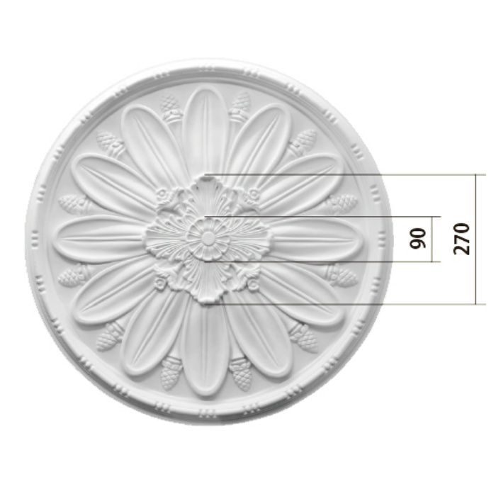 EF113 エレガンスPU製 内装用 メダリオン φ760×35mm