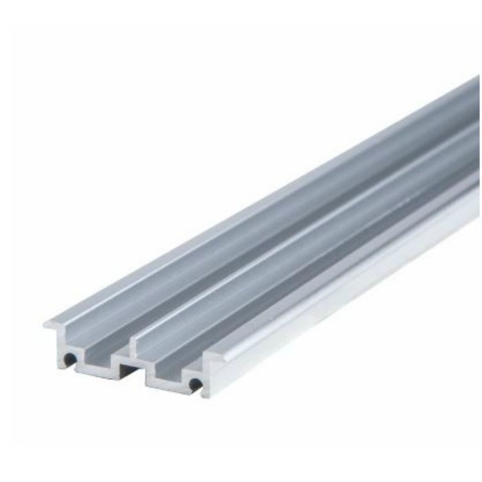02194 アルミ 55号5mm堀込直立下レール クリアシルバー 1820mm