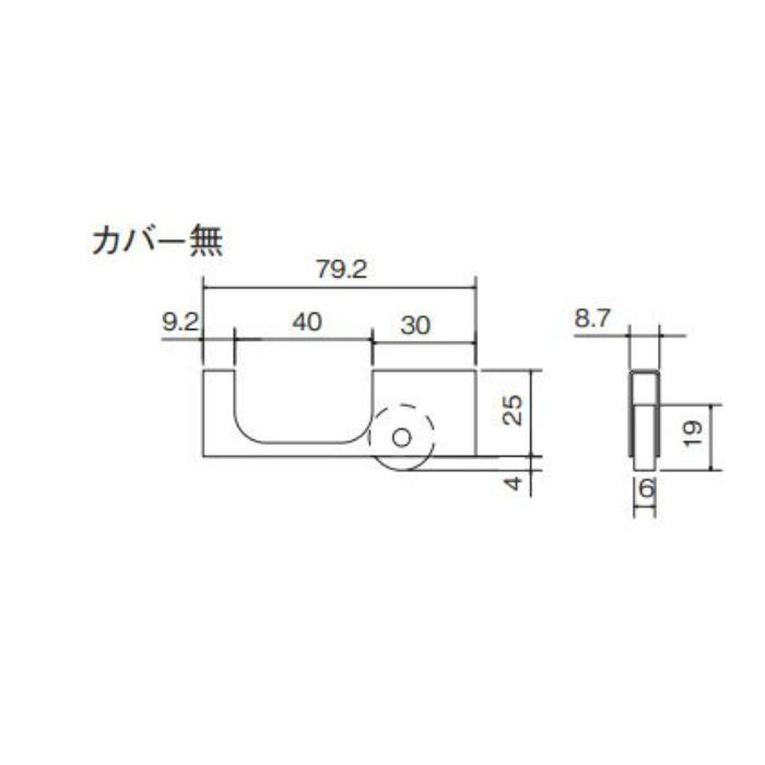 03260 ステン 55（40）8‐1 カバー無平1車 8mm用55mmHハカマ用