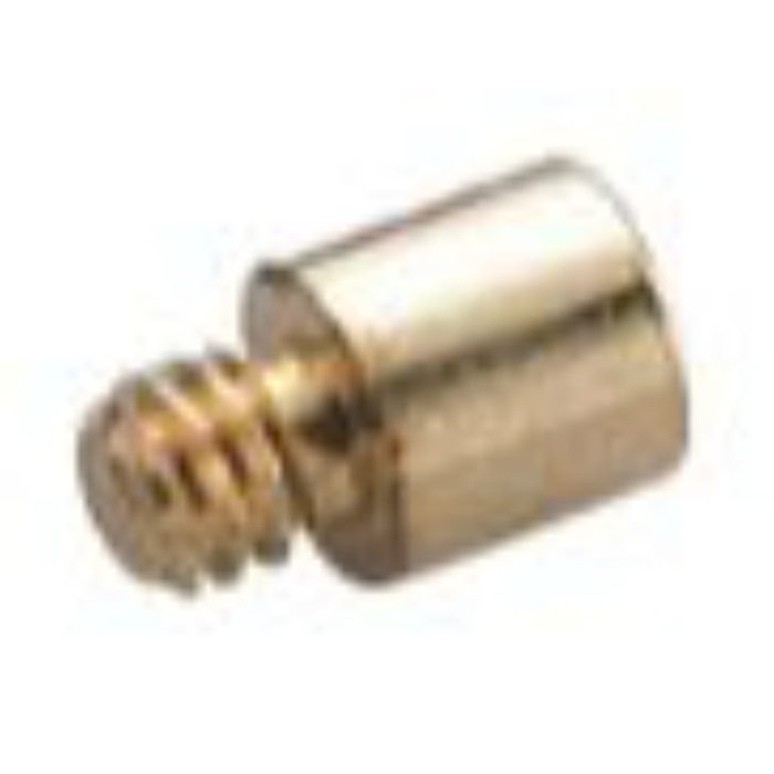 15485 真鍮 ダボ棚受3号 9mm×9mm ゴールド 男タイプ