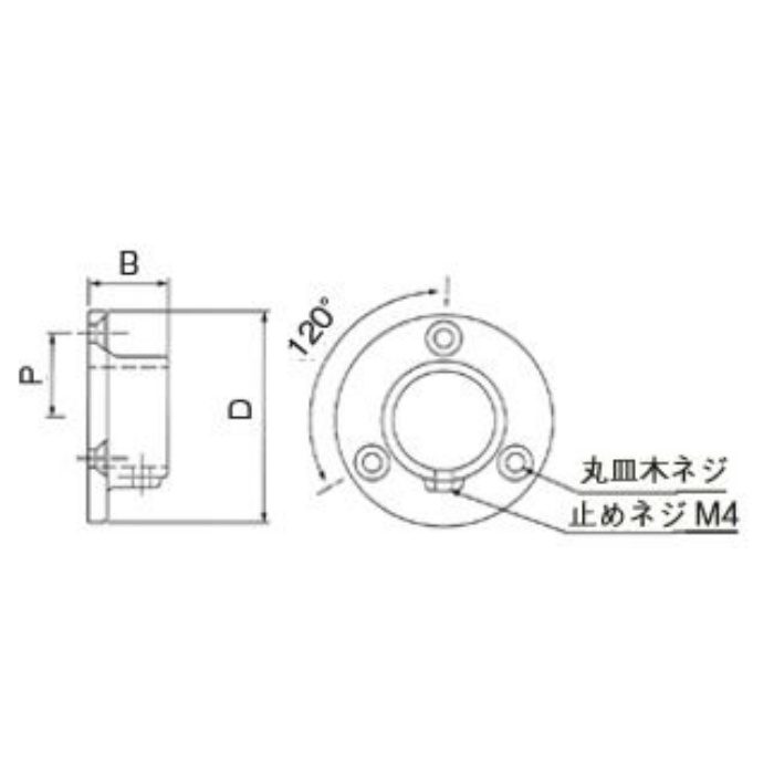 18996 ステン 鏡面ソケット 34mm 鏡面