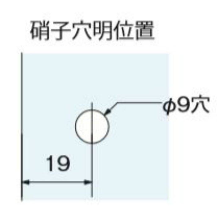 71000 鉄 クロームスカーレットヒンジ（インセット） クローム 5mm用