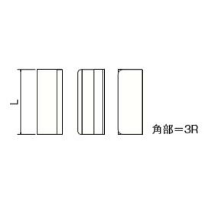 71357 アルミ ポイント引手625 バフシルバー 6mm用 スリーナイン島野