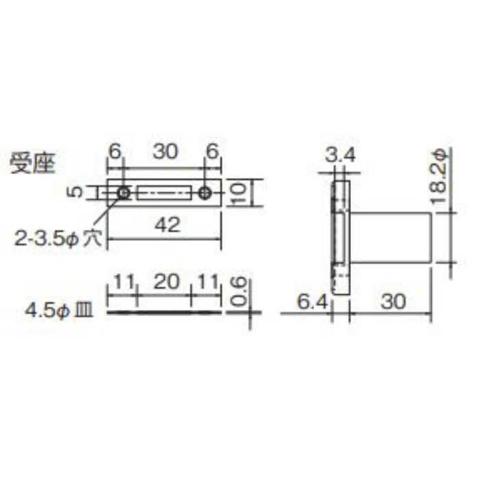 76475 5000-30 マスターキー装置付面打シリンダーロッカー錠 ゴールド 鍵違 MK付500種
