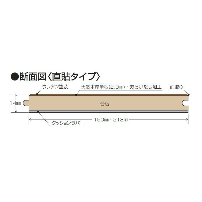 PB-222 あらいだしPART II 直貼タイプ（パイン節あり） 218mm巾 レギュラー 16枚入