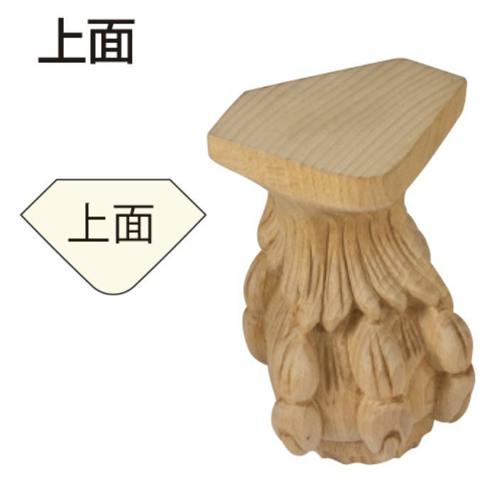 TU5 サンメントロンⅡ 内装用 木製装飾部材 無塗装品 121×170×102mm ブナ材