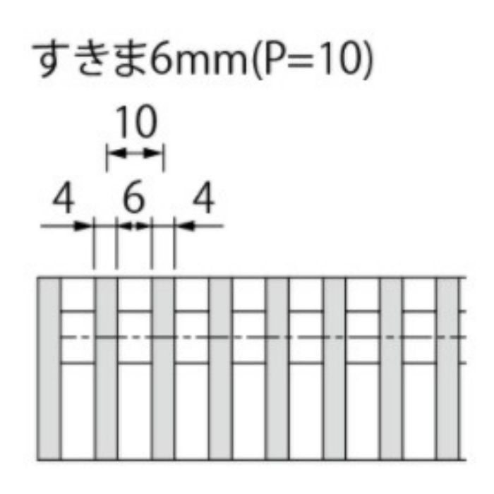 SMQL-15050 P=10 ステンレス製グレーチング ボルト固定式 滑り