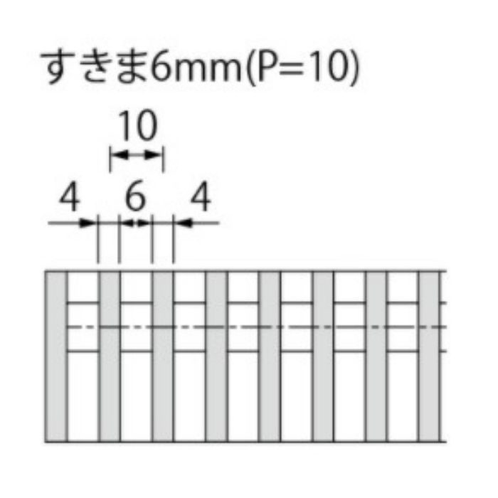 SMQW-4515A P=10 ステンレス製グレーチング 滑り止め模様付 集水桝用 ピッチ10mm 歩行用 450×450×15mm　フタのみ