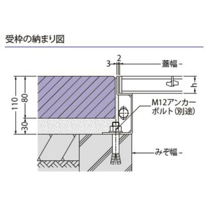 SLH-20 インターロッキングブロック用ステンレス製受枠