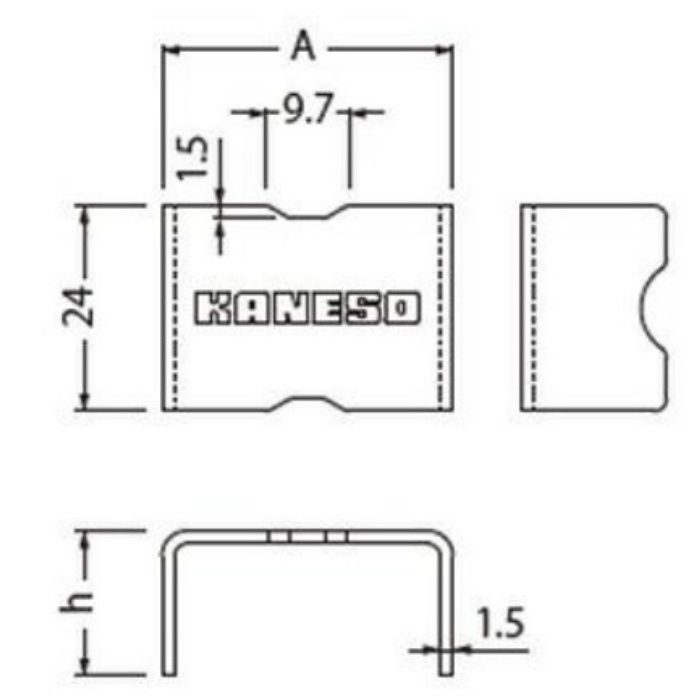 DC-1-20 ステンレス製グレーチング ボルト固定式 SMQL・SMGL用ボルトキャップ ピッチ30・15 メインバー高さ20mm用