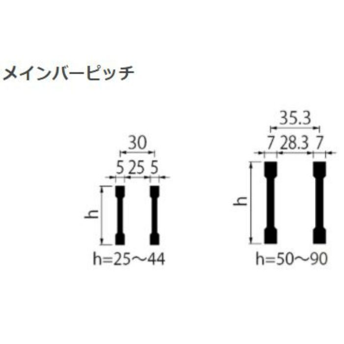 HSB-15555 スチール製グレーチング プレーンタイプ 側溝用 T-14仕様 550×995×55mm