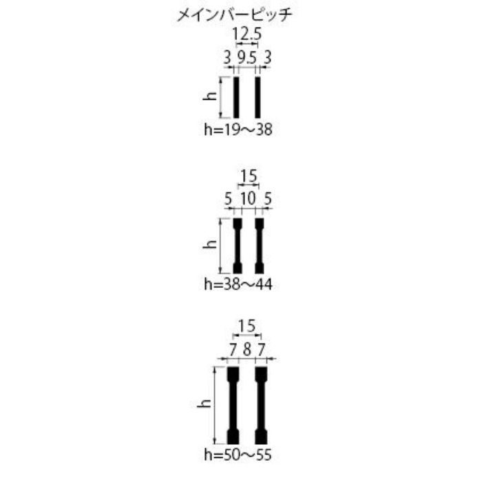 QSB-13025 スチール製グレーチング 細目プレーンタイプ 横断溝・側溝用