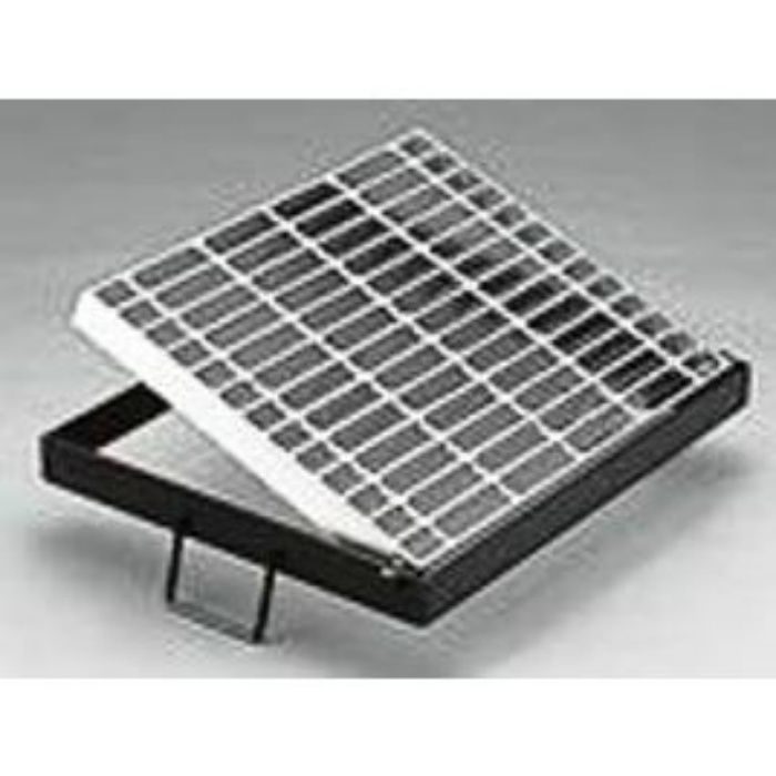 HSF-4344 スチール製グレーチング 110°開閉式 プレーンタイプ 集水桝用