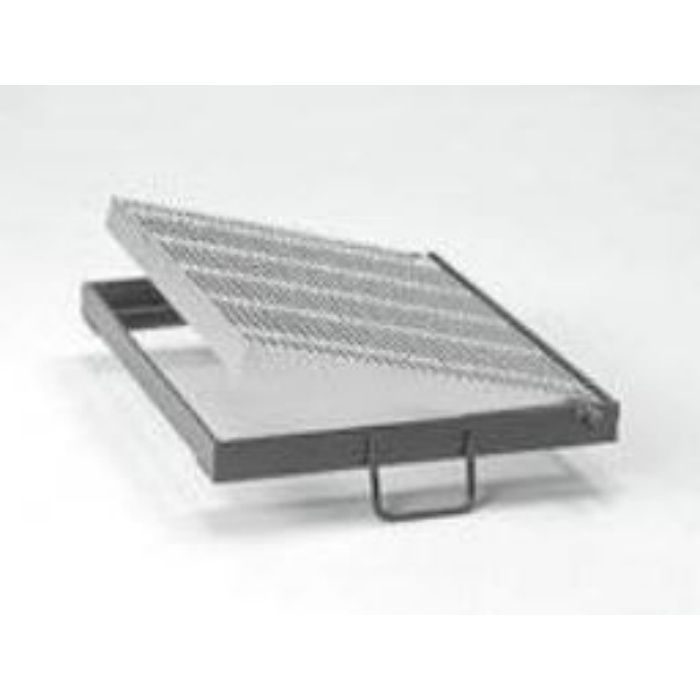 QSF-4425 スチール製グレーチング 110°開閉式 細目プレーンタイプ 集水桝用 T-2仕様