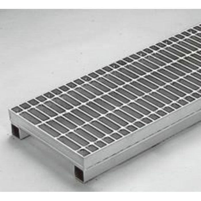 HSJ-P-5160B スチール製グレーチング かさあげ型 プレーンタイプ JIS型側溝用 T-20仕様 クッション付 510×995×60／110mm