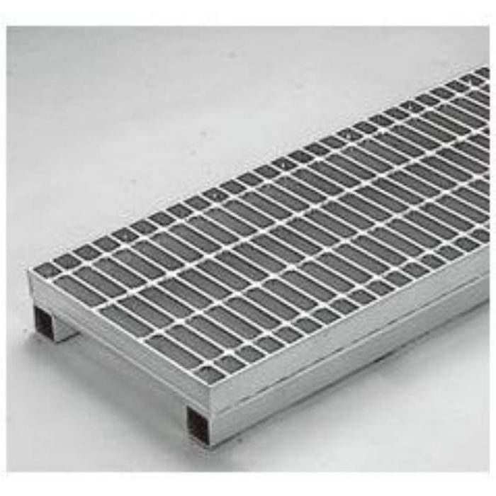 HSY-3344A スチール製グレーチング かさあげ型 プレーンタイプ 側溝用 T－20仕様 330×605×44／100mm