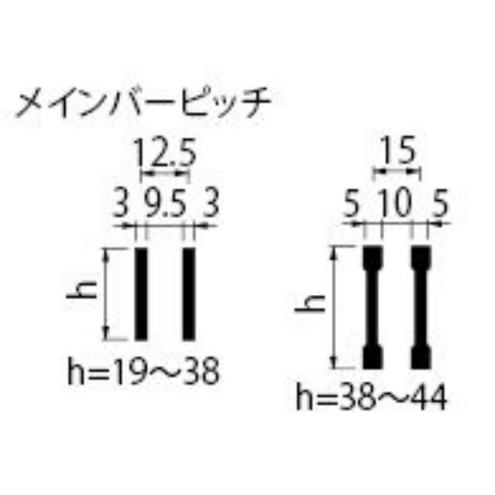 QSY-P-4919B スチール製グレーチング かさあげ型 細目プレーンタイプ 側溝用 クッション付  歩行用 490×997×19／100mm