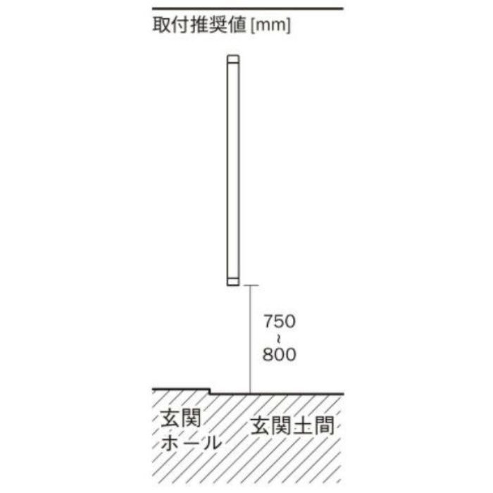 IL-AWH-508 I型手すり I‐LINE ホワイト