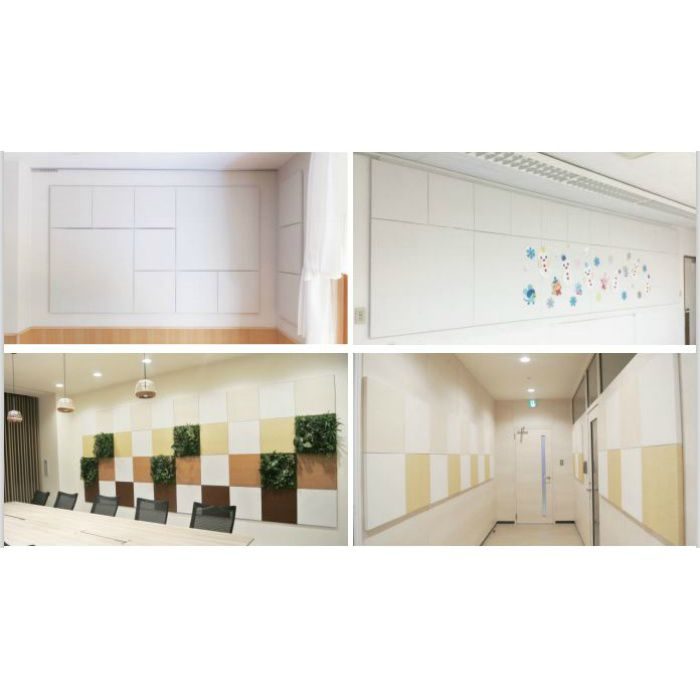吸音パネル サウンドマイルド 450×450mm GFW‐338 ウォールナット 8枚入 【受注生産品】