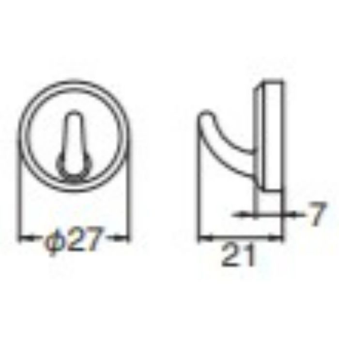 C-7M eフックプチ RM 黒 マグネットタイプ シロクマ【アウンワークス通販】