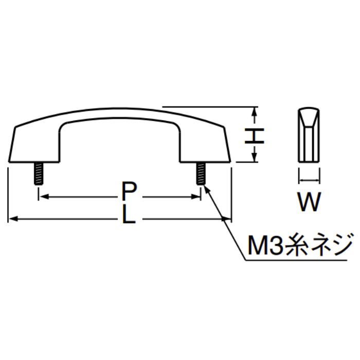 HB-37 ロングハンドル 大 ホワイトブロンズ シロクマ【アウンワークス