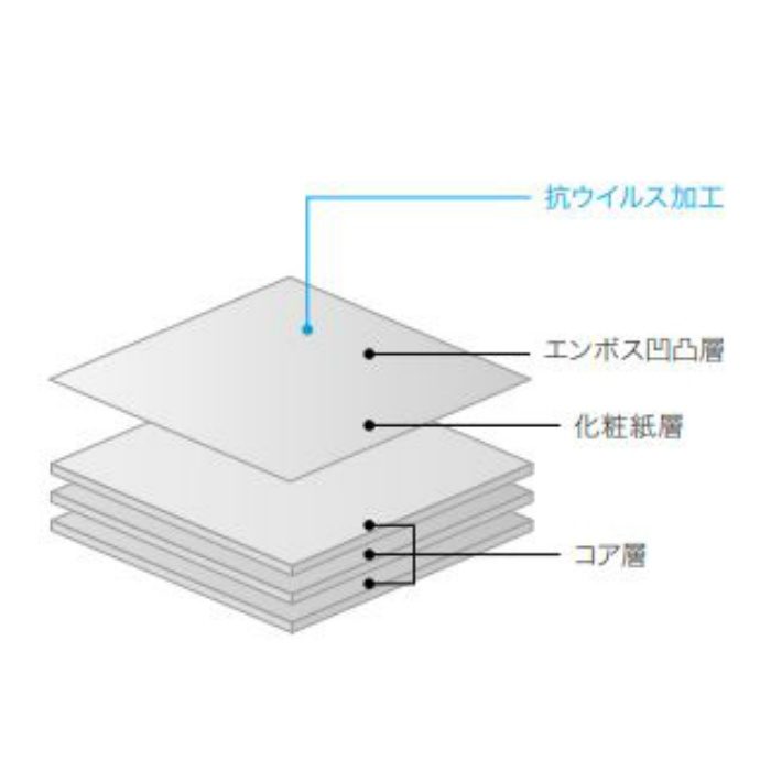 YJY2052K アイカウイルテクト 4×8 1230×2450mm マスターオーク ミディアム
