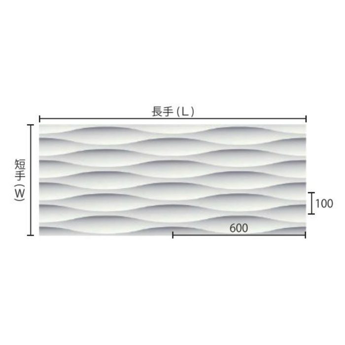アートリブ 風のドルフィン03 Dタイプ 不燃材（ケイカル板） W500×L2400 ※チャーター便・別途送料