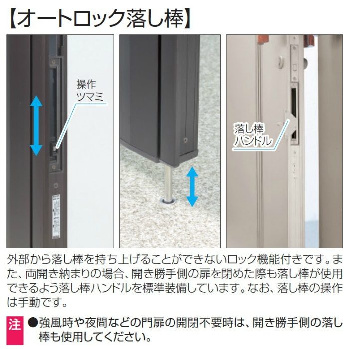形材門扉 スプレシア1型 MGS-1 内開き施工 0814 両開きセット 直付けタイプ タッチ錠NLTH-11 アーバングレー（UC） 左勝手 800×1400mm