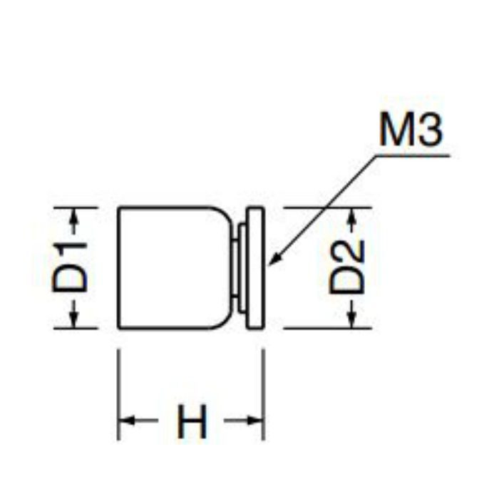 KB-23 カップツマミ 小 ニッケル
