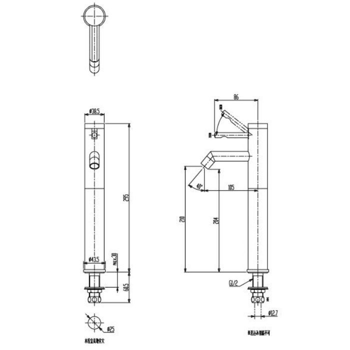 CET6120R-BL 立水栓 （JIS） ブラック セラトレーディング【アウン