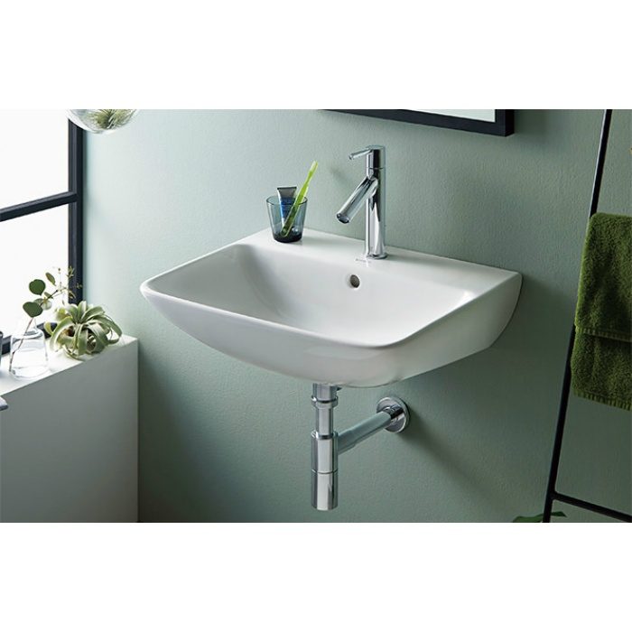 入荷待ち】DV233555-00 洗面器 550×440mm ホワイト【1穴】 セラ