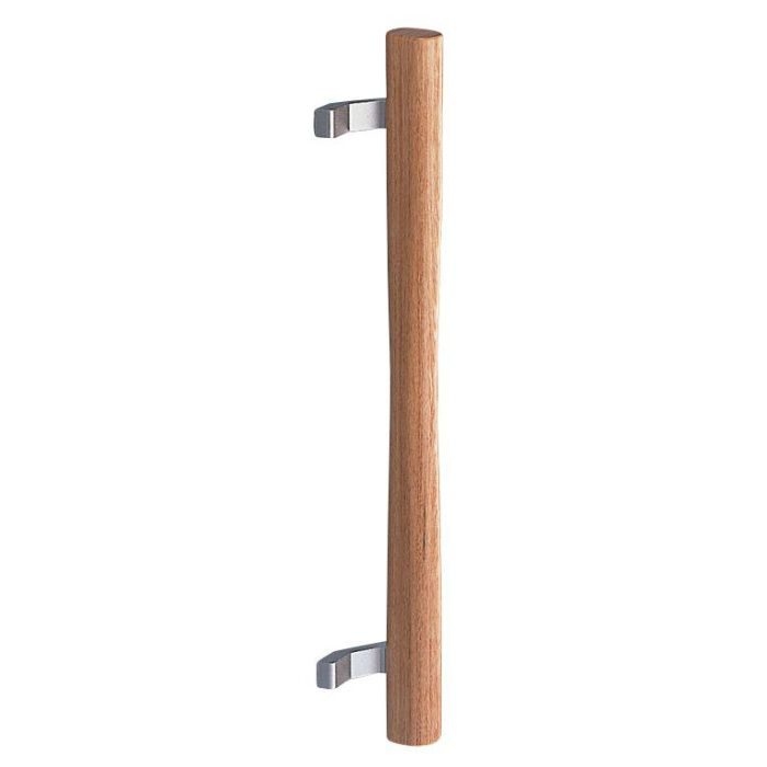 NO.107 白鳳取手 両面用 550mm 白木ウッド シロクマ【アウン