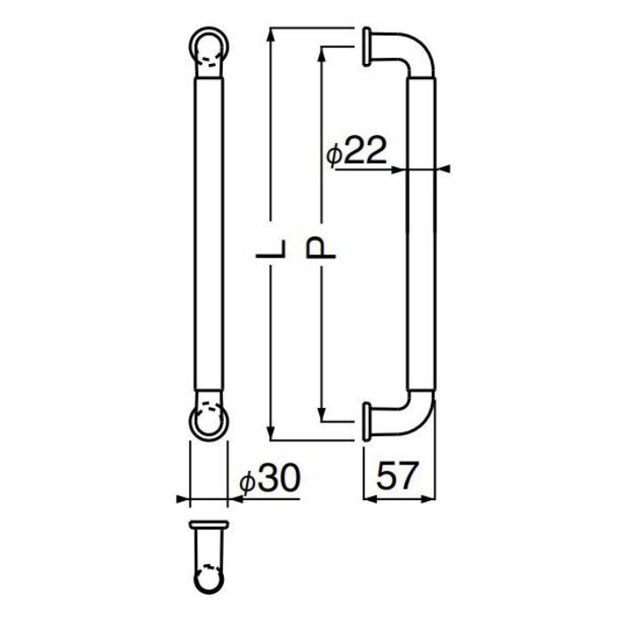 買取り実績  両面用 ハーモニー取手 NO.120 425 シロクマ【アウン AG・オーク 住宅用設備・製品