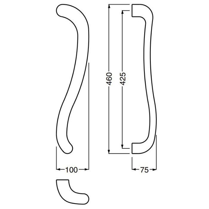 NO.152L シャルマン取手（左） 両面用 大 仙徳 シロクマ【アウンワークス通販】