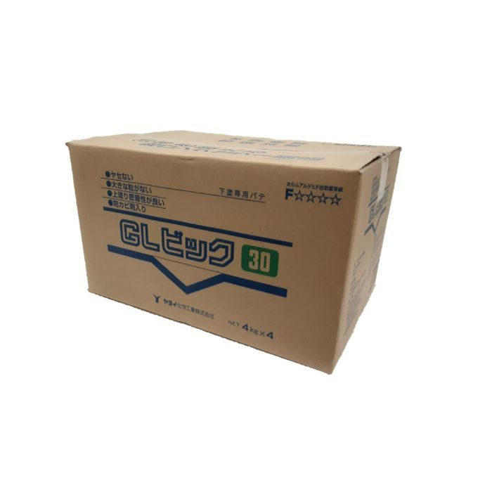 257-418 下塗用パテ GLビック 30（青箱） 4kg×4袋