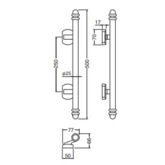 SPP-11 ソレイユ 500mm ホワイトブロンズ シロクマ【アウンワークス通販】