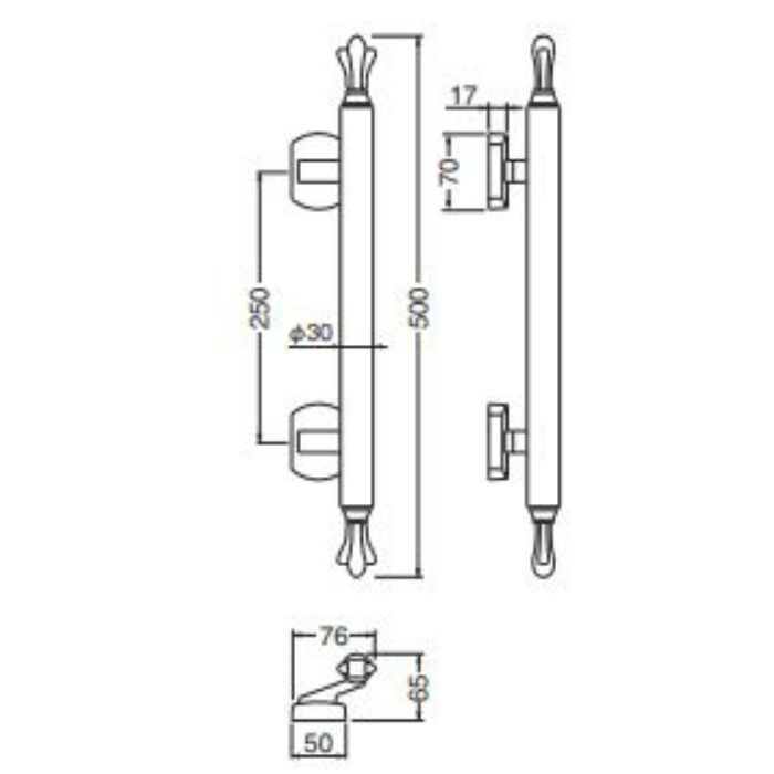 SPP-14 ドリンコート 500mm 金・ダークブラウン シロクマ【アウン