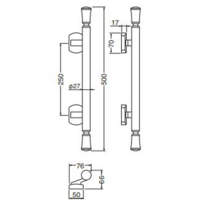 SPP-15 フォレスト 500mm 仙徳・ダークブラウン シロクマ【アウン