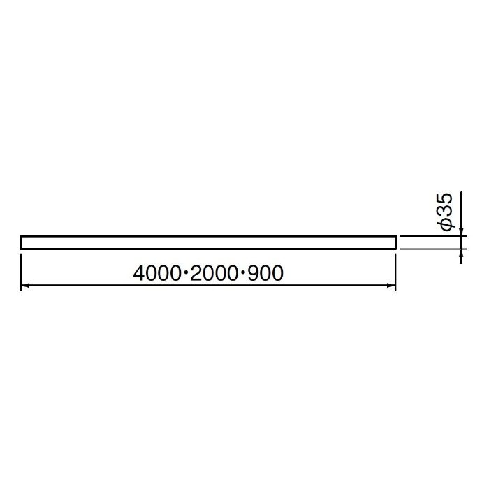 ステンパイプ樹脂コーティング 白熊 シロクマ ABR-35SA サイズ4000ｍｍ