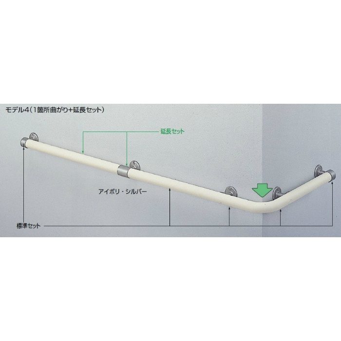 BR-310 まがりん棒 延長セット 940mm ライトオーク・AG シロクマ