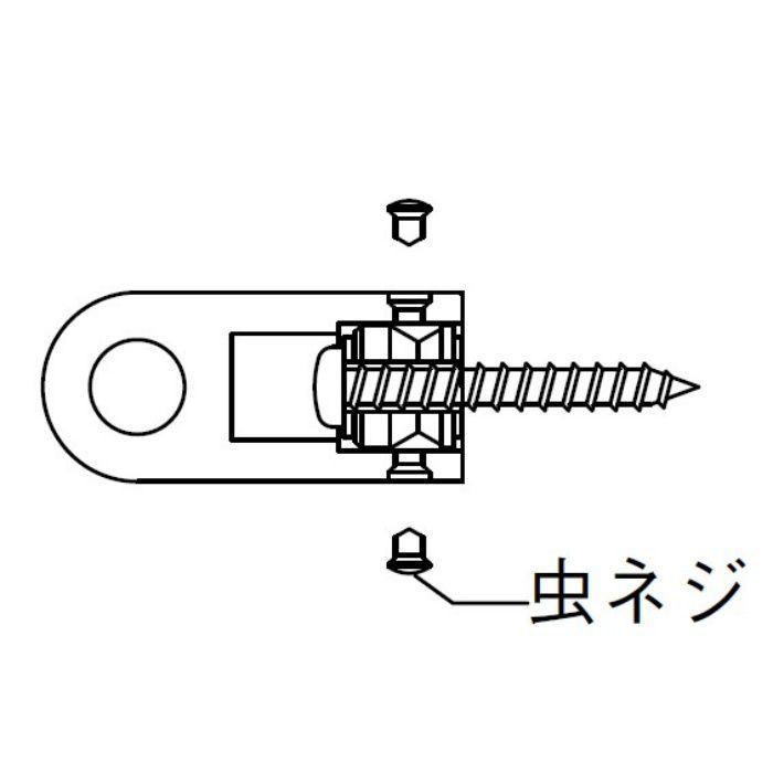 BR-581R シルエット手すりL形（右） 白木ウッド・クローム シロクマ