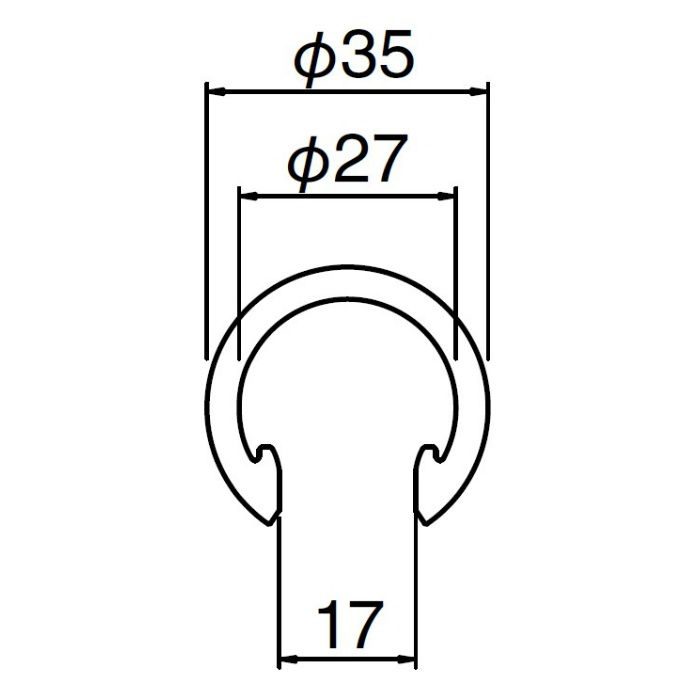 BR-735K スマートラインP笠木 20m アイボリ シロクマ【アウンワークス